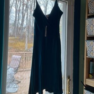 Francesca’s Zola Side Tie Faux Wrap Knit Dress